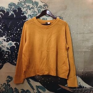 Mustard knit sweater